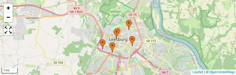 Related schools map