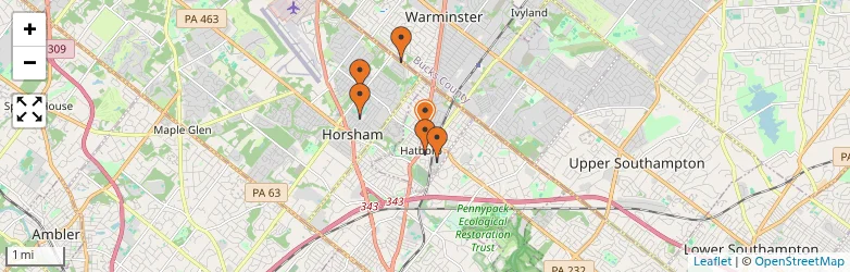 Related schools map