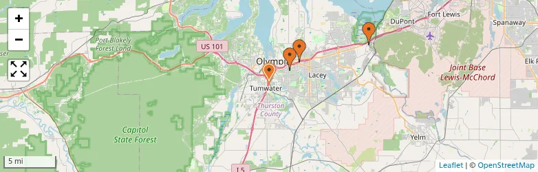 Related schools map