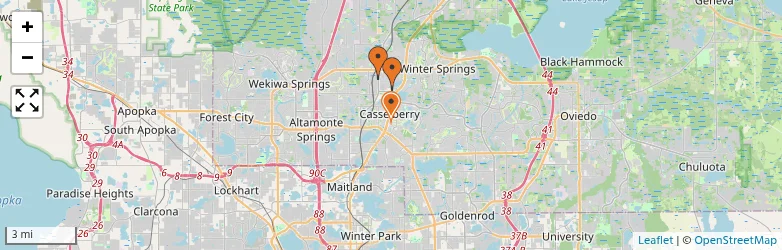 Related schools map