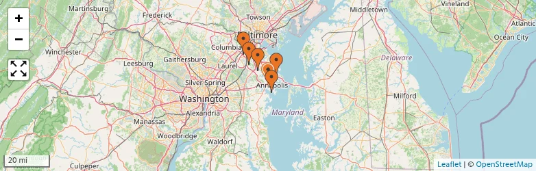 Related schools map