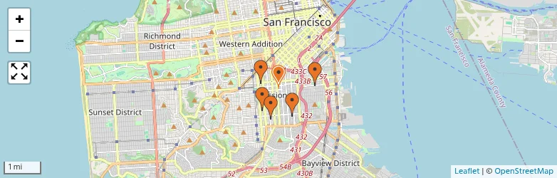 Related schools map
