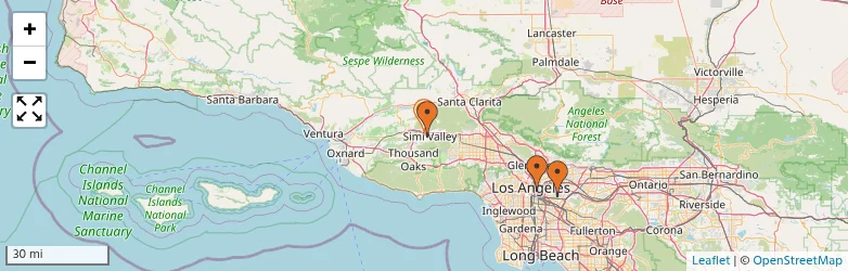 Related schools map
