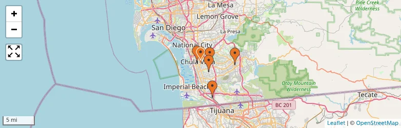 Related schools map