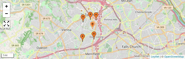 Related schools map