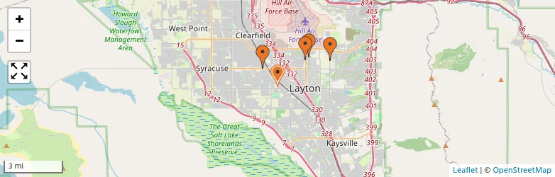 Related schools map