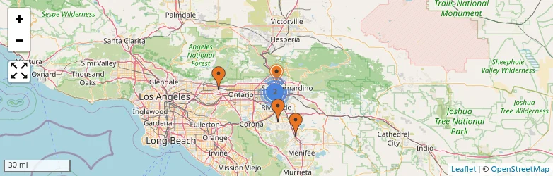 Related schools map