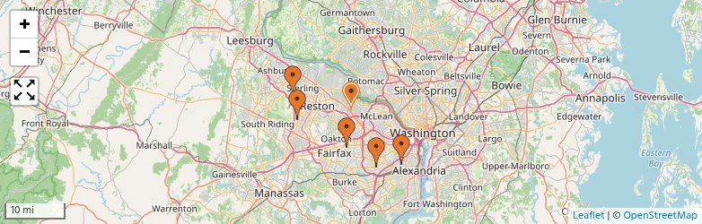 Related schools map