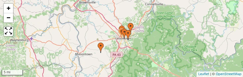 Related schools map