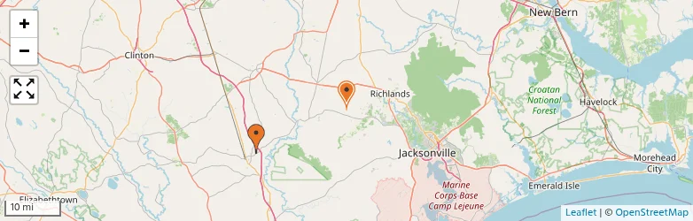 Related schools map