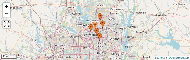 Related schools map