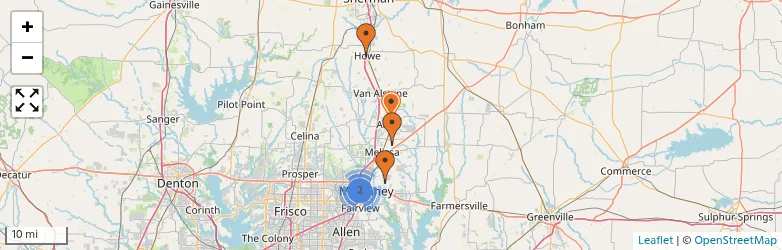 Related schools map