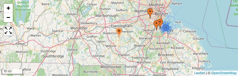 Related schools map