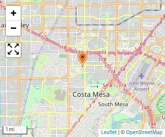 Map of Christian Montessori School-costa Mesa