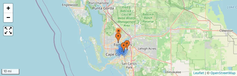 Related schools map