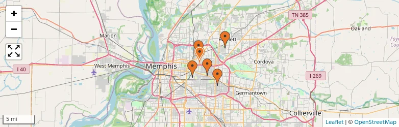 Related schools map