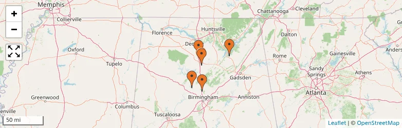 Related schools map