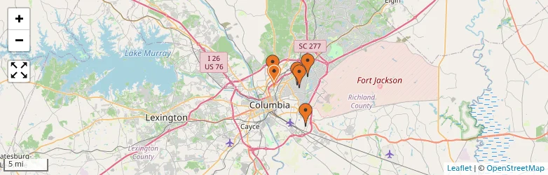 Related schools map