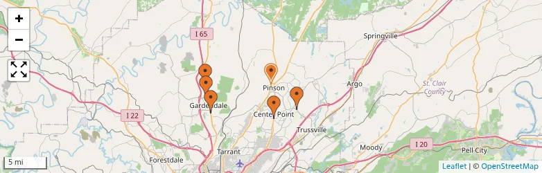Related schools map