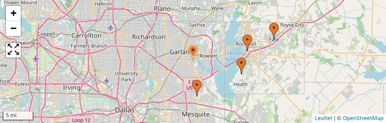 Related schools map