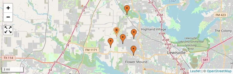 Related schools map