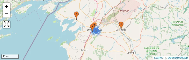 Related schools map