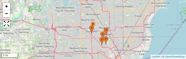 Related schools map