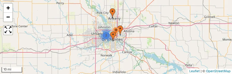 Related schools map