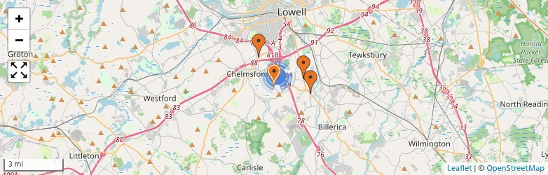Related schools map