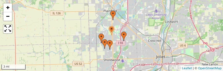 Related schools map