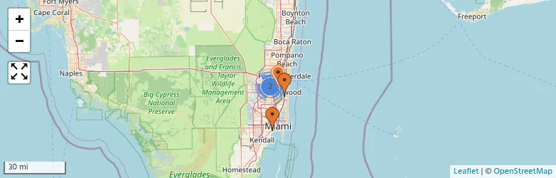 Related schools map