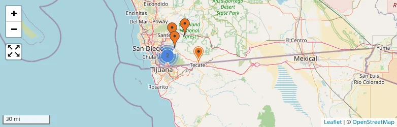 Related schools map
