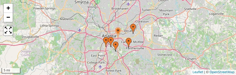Related schools map