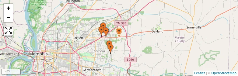 Related schools map