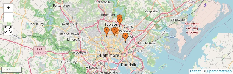 Related schools map