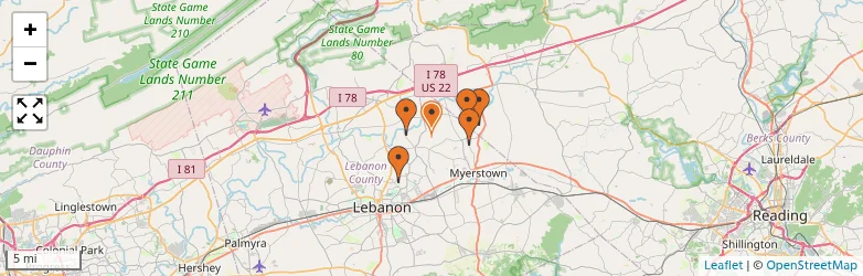 Related schools map