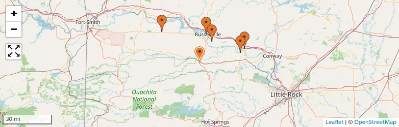 Related schools map