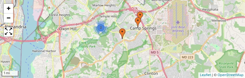 Related schools map