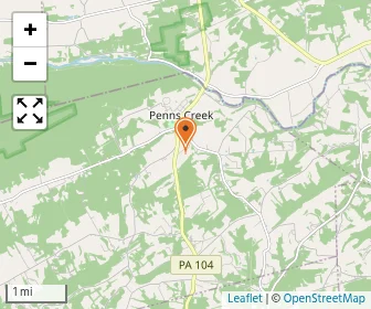 Map of Penns Creek School