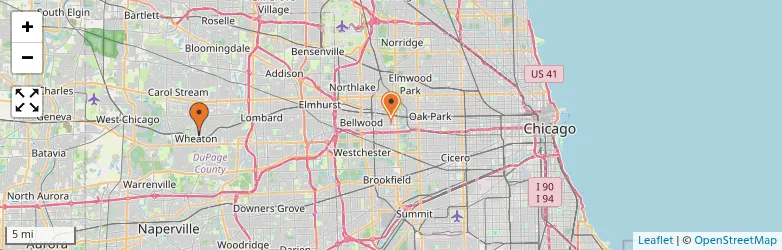 Related schools map