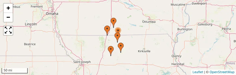 Related schools map