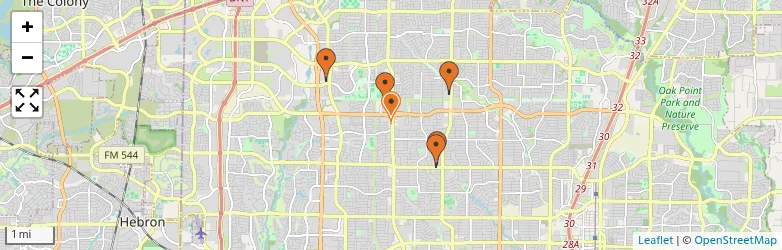 Related schools map