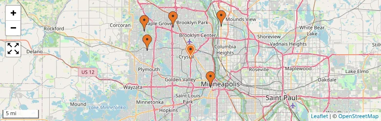 Related schools map