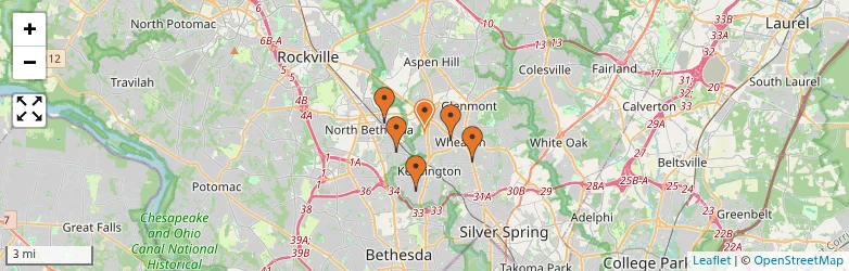 Related schools map