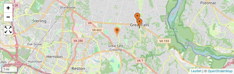 Related schools map
