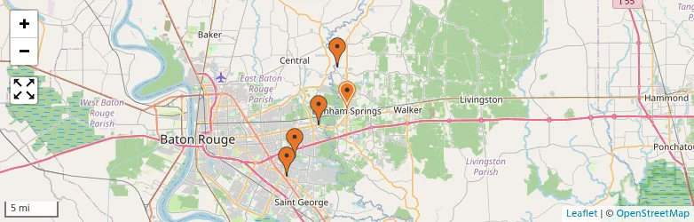 Related schools map