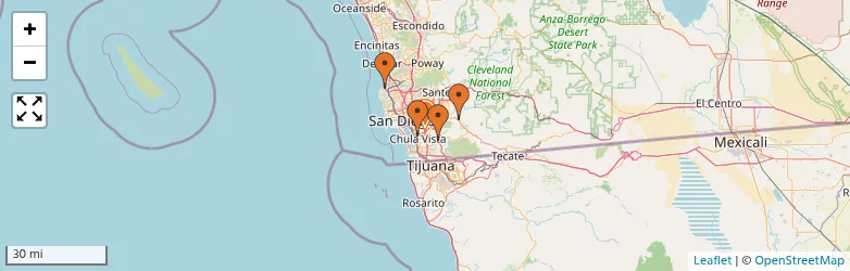 Related schools map