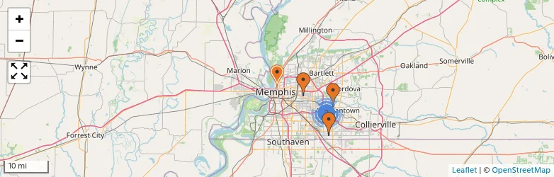 Related schools map
