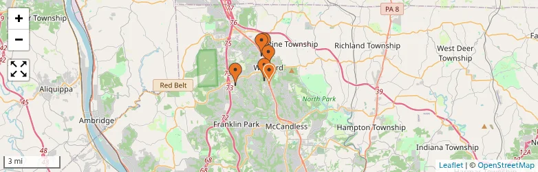 Related schools map