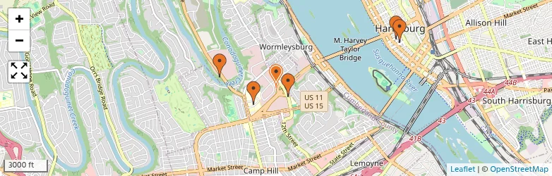 Related schools map